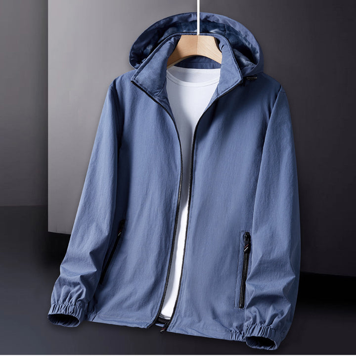 Men's Breathable Functional Jacket with Adjustable Hood Lisslune