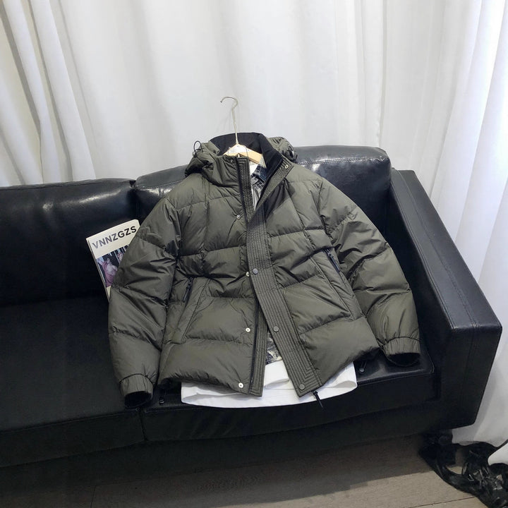 Men's Comfortable Winter Jacket with Practical Hood and Insulating Filling Lisslune