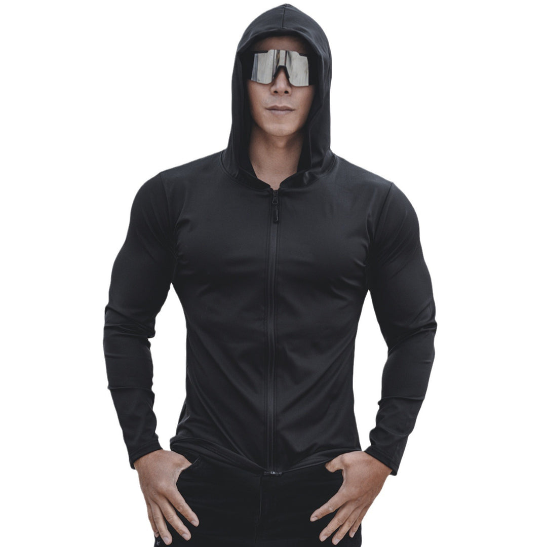 Men's functional jacket with protective hood and sporty design Lisslune