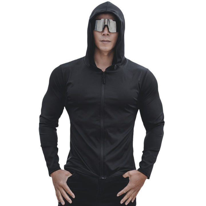 Men's functional jacket with protective hood and sporty design Lisslune