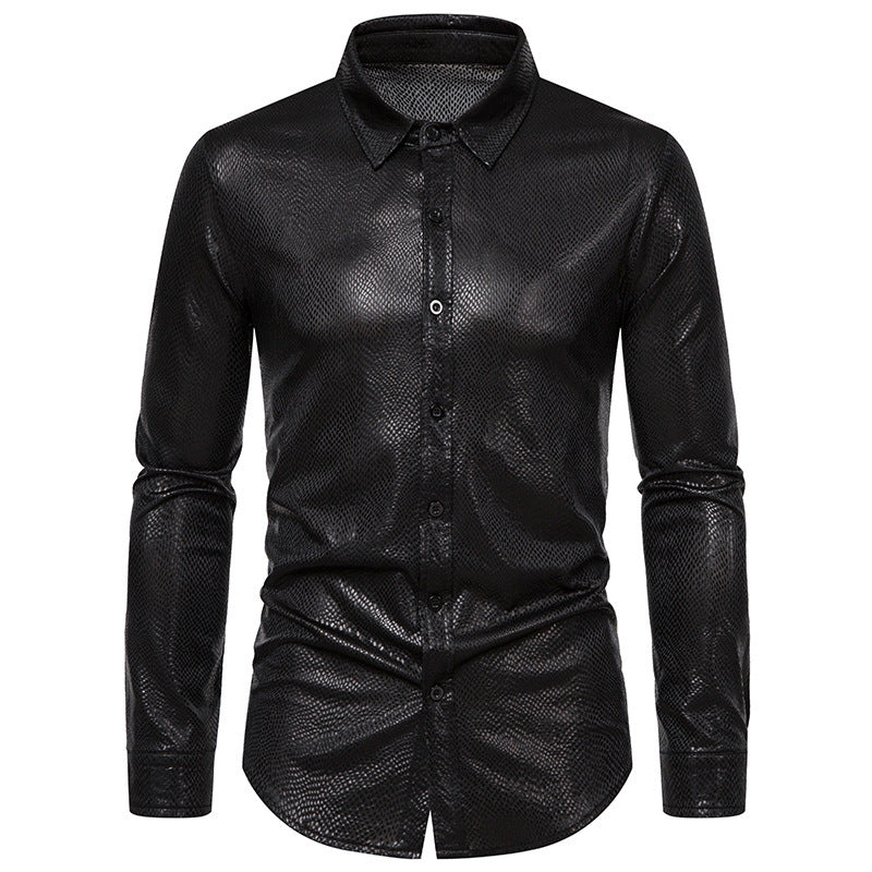 Men's elegant shirt with shimmering top material and modern cut Lisslune