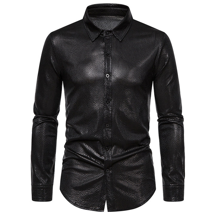 Men's elegant shirt with shimmering top material and modern cut Lisslune
