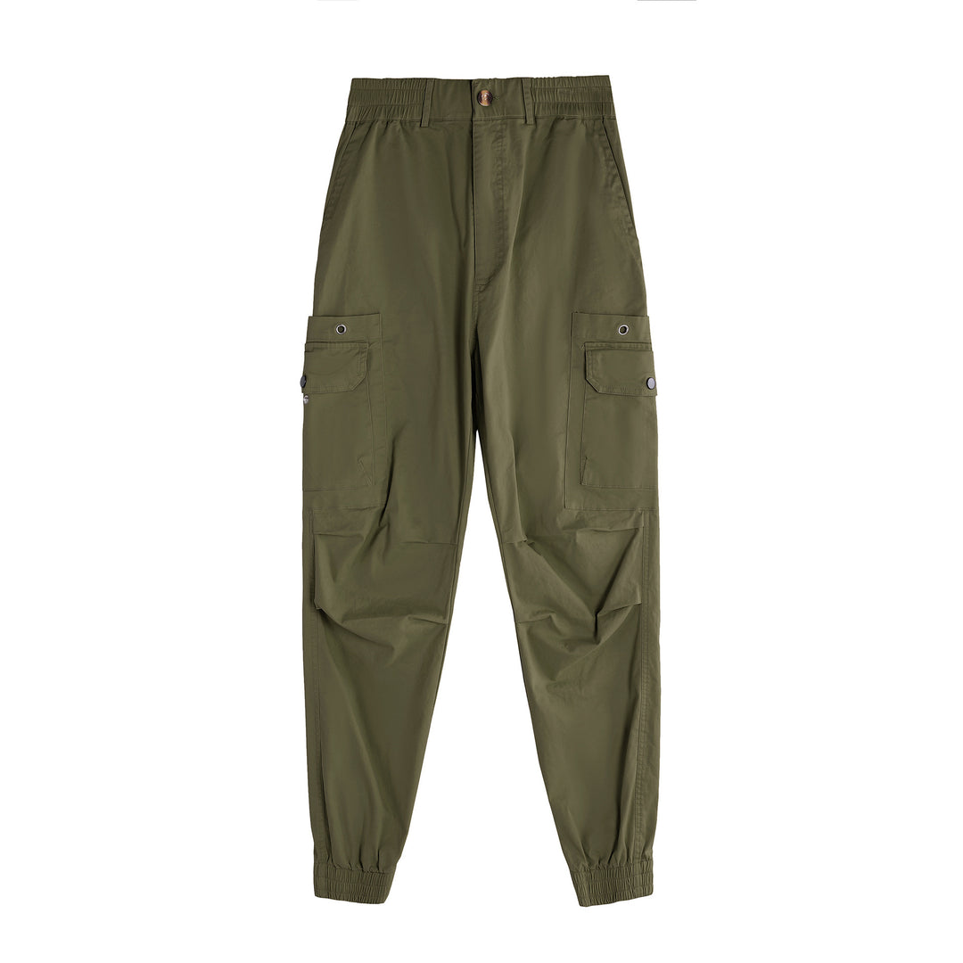 Men's cargo pants with functional pockets and elastic waistband Lisslune