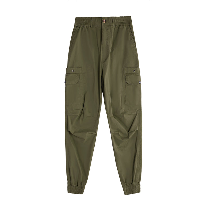 Men's cargo pants with functional pockets and elastic waistband Lisslune