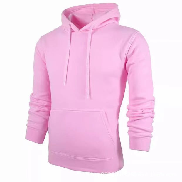 Men's Casual Hoodie with Soft Inner Lining and Practical Kangaroo Pocket Lisslune
