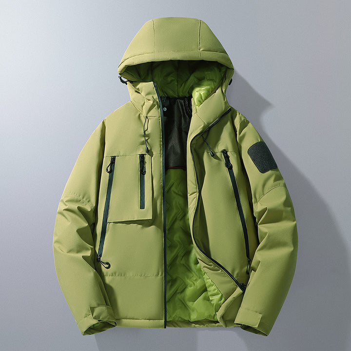 Men's Multifunctional Outdoor Jacket with Weatherproof Membrane and Insulating Lining Lisslune