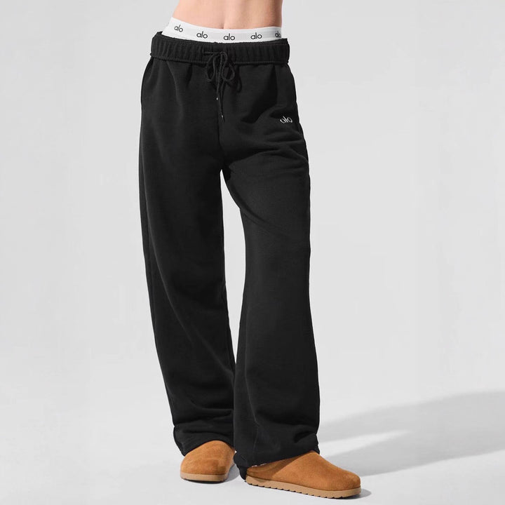 Women's relaxed leisure pants with soft fleece and practical pockets Lisslune