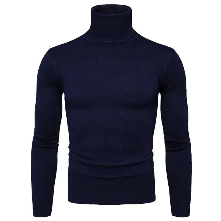 Men's fashionable turtleneck sweater made of fine merino wool Lisslune