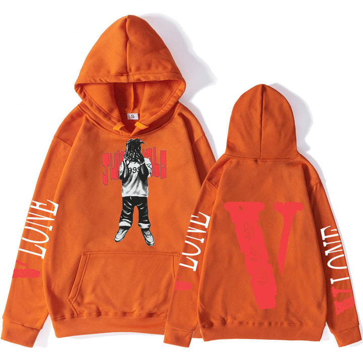 Women's hooded sweatshirt with artistic print and comfortable fit Lisslune