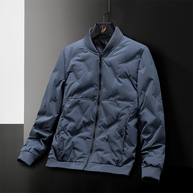 Men's stylish bomber jacket with water-repellent material and elastic cuffs Lisslune