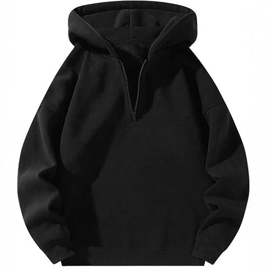 Men's sporty hoodie with half zipper Lisslune