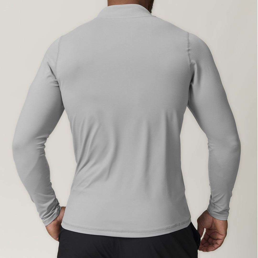 Men's Functional Long Sleeve Shirt with Zipper Lisslune
