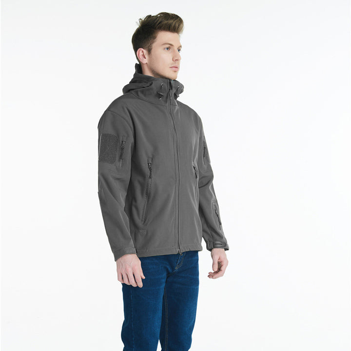 Men's tactical jacket with versatile zippered pockets and breathable material Lisslune
