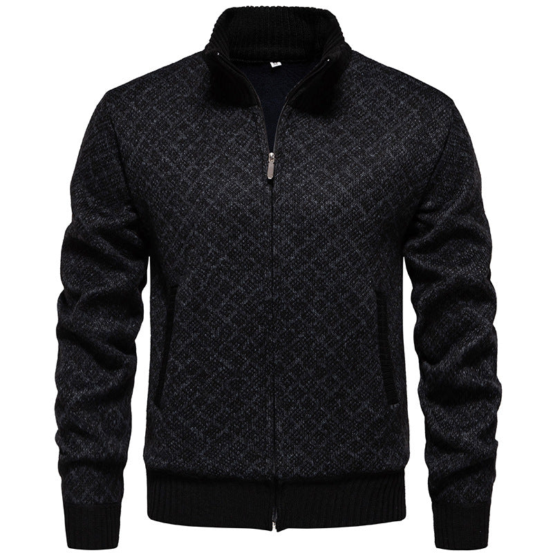 Men's sporty cardigan with modern pattern Lisslune