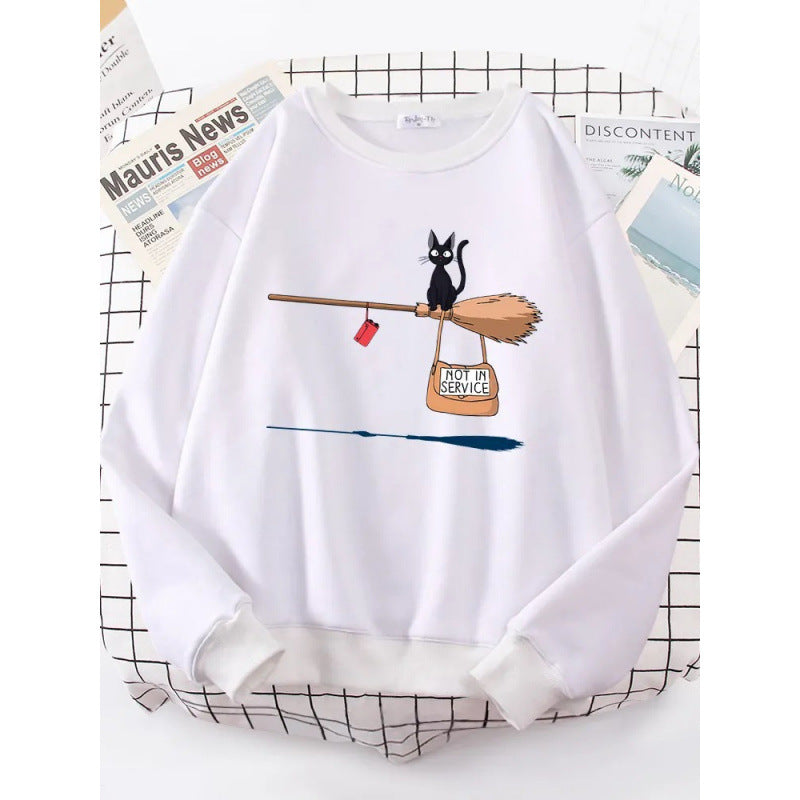 Women's sweatshirt with creative cat design Lisslune
