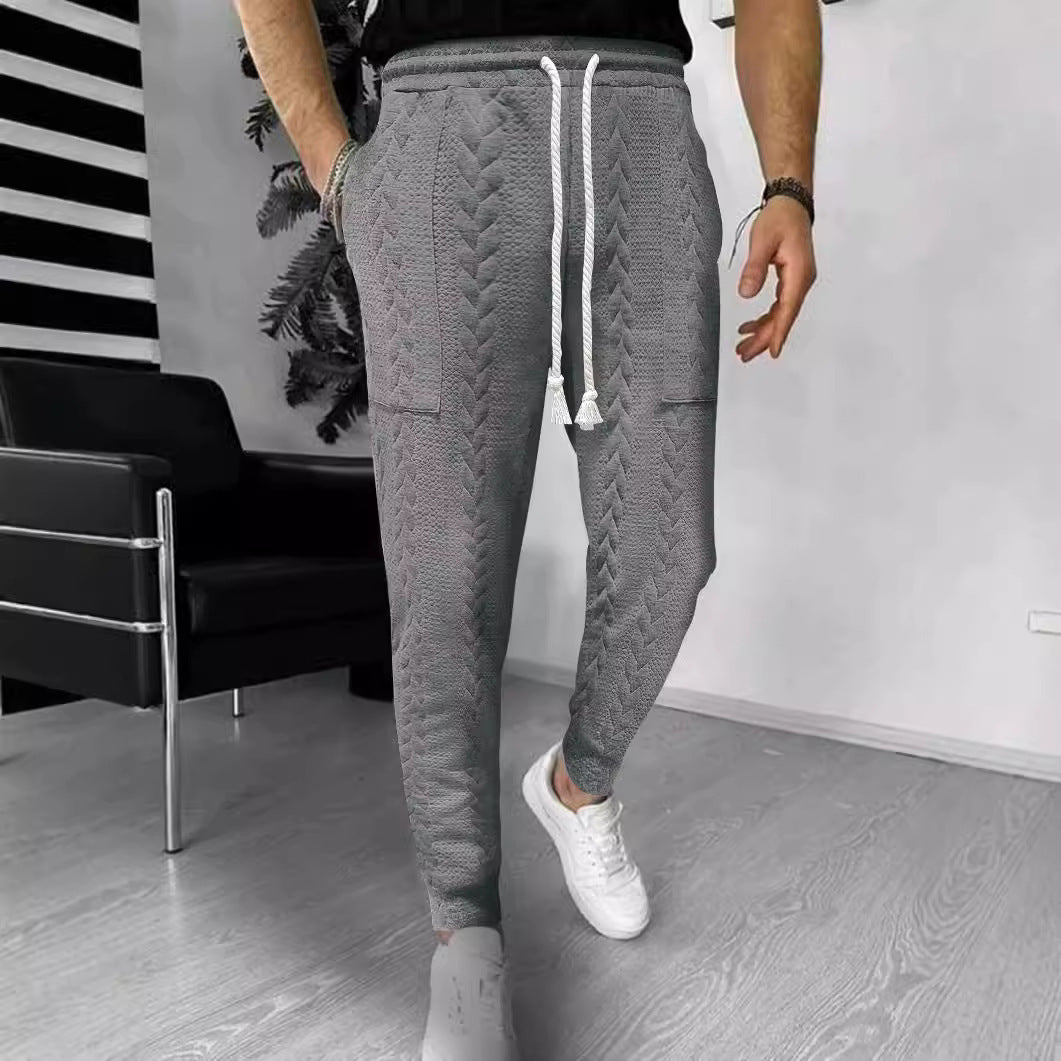 Men's cargo jogging pants with elastic waistband and practical pockets Lisslune