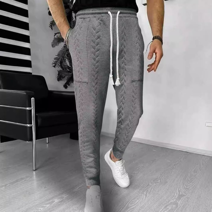Men's cargo jogging pants with elastic waistband and practical pockets Lisslune
