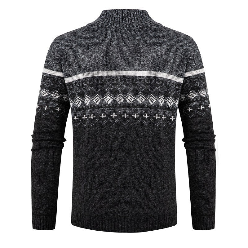 Men's fashionable cardigan with high collar Lisslune