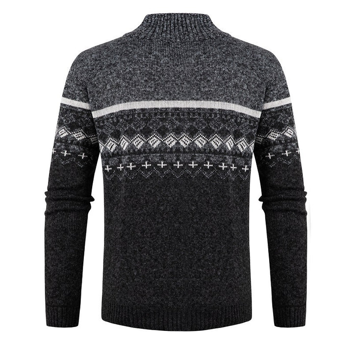 Men's fashionable cardigan with high collar Lisslune