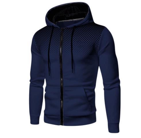 Men's sporty hoodie jacket with full zip and practical pockets Lisslune