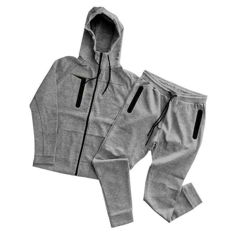 Men's sporty leisure set with highly elastic jacket and comfortable jogger pants Lisslune