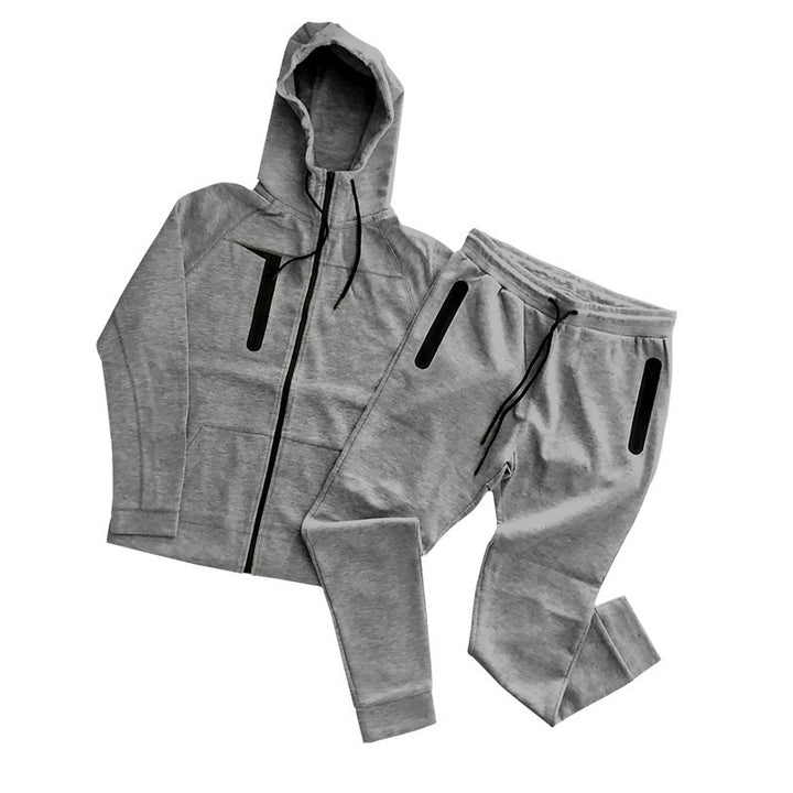 Men's sporty leisure set with highly elastic jacket and comfortable jogger pants Lisslune