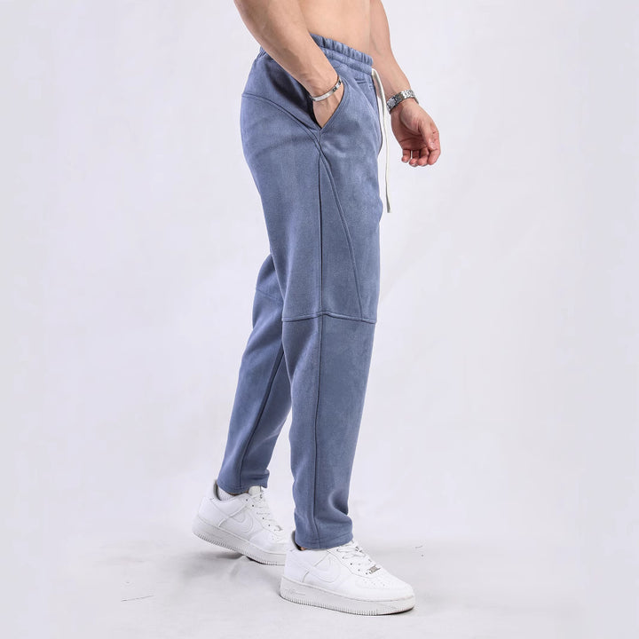 Men's sporty leisure pants with soft inner lining and practical pockets Lisslune