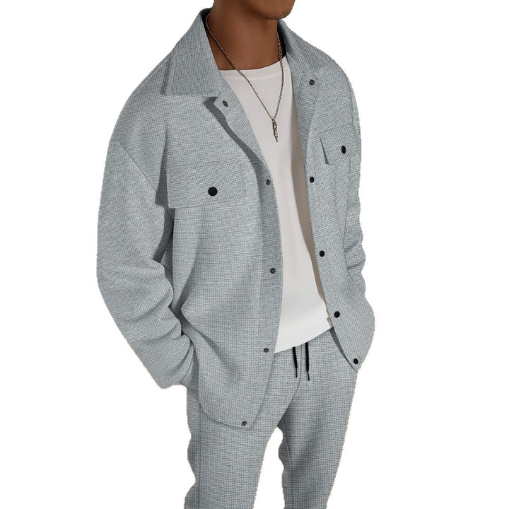 Men's fashionable leisure set with casual jacket and comfortable sweatpants Lisslune