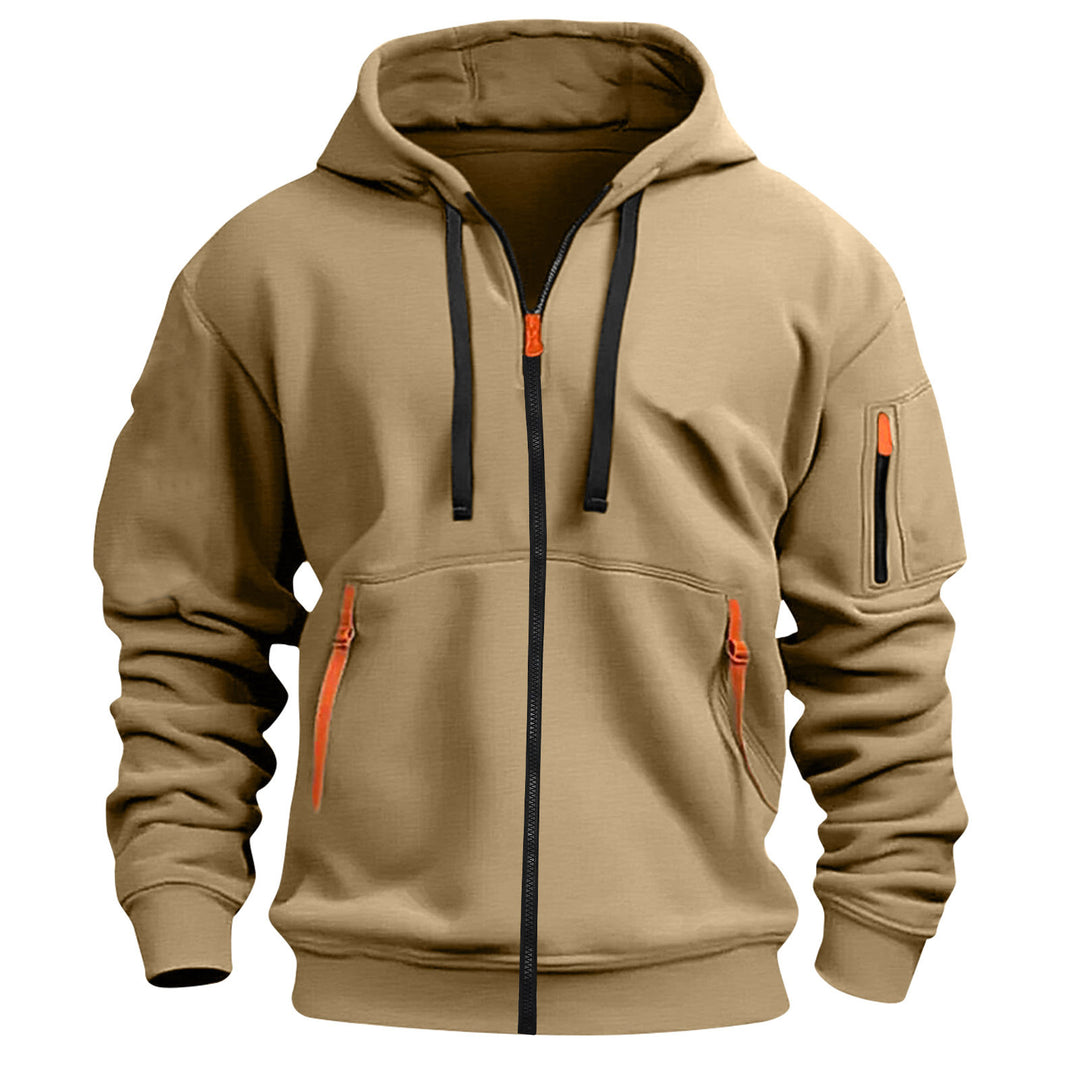 Men's sporty hoodie with practical zippered pockets Lisslune