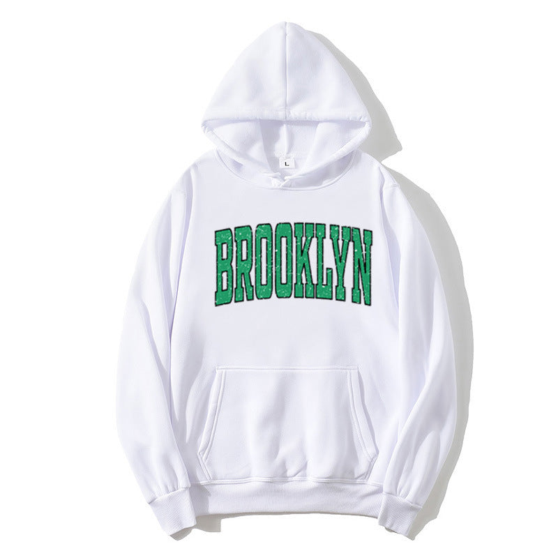 Women's Hoodie with Casual Brooklyn Print Lisslune
