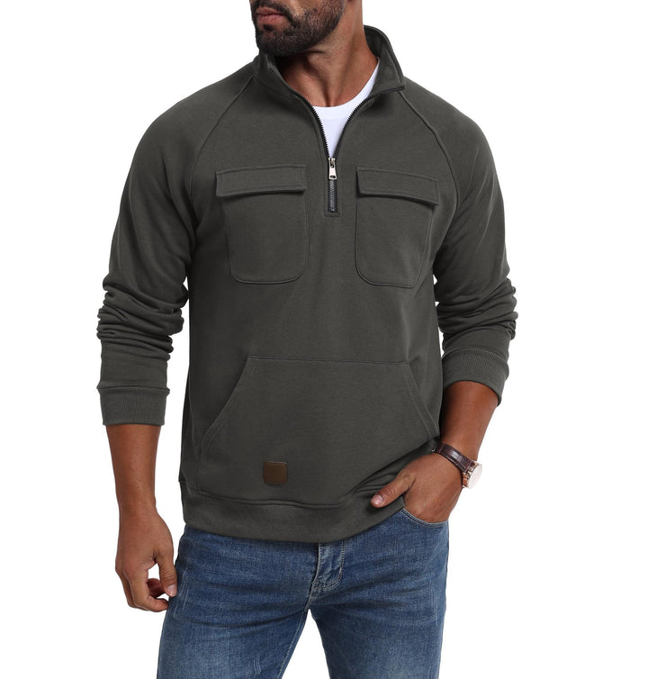 Men's functional sweater with practical pockets Lisslune