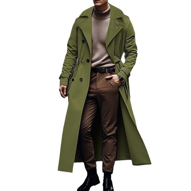 Men's elegant, minimalist long coat Lisslune