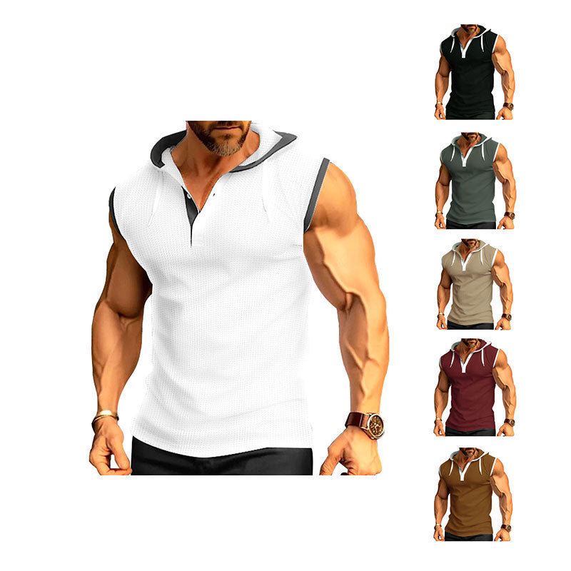 Men's Sleeveless Loose Fit Polo Shirt Lisslune