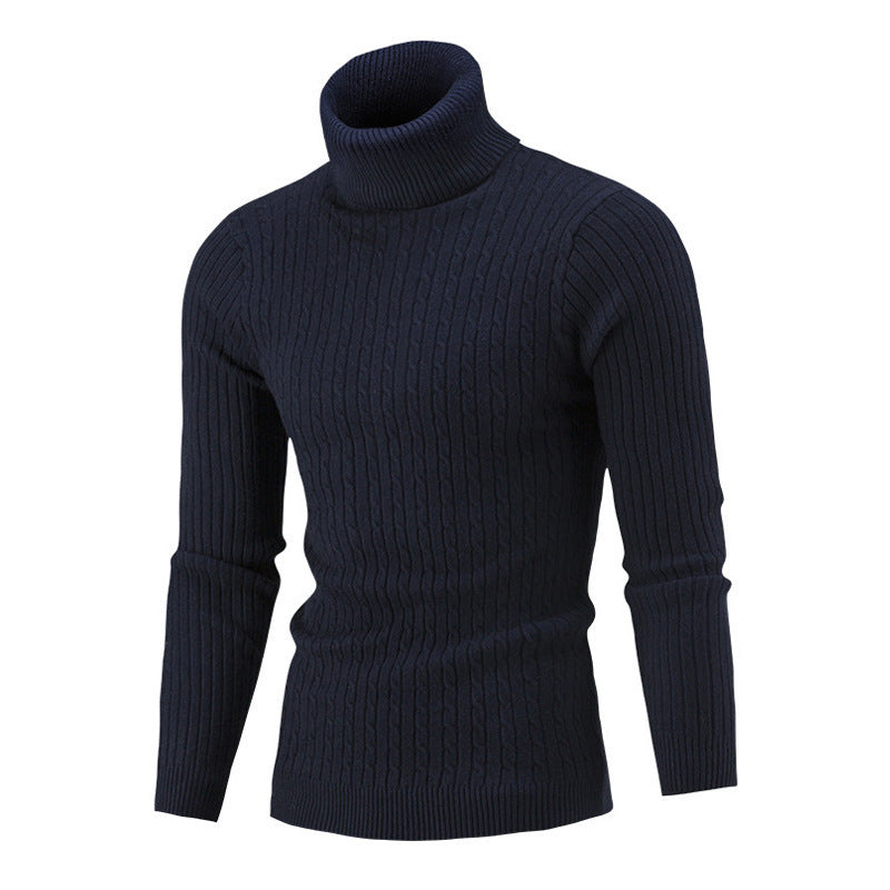 Men's trendy knitted turtleneck sweater Lisslune