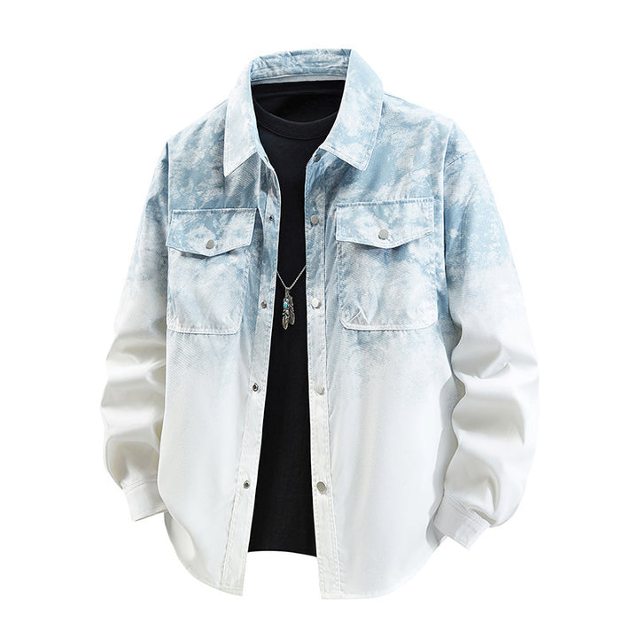 Men's Stylish Overshirt with Casual Gradient Lisslune