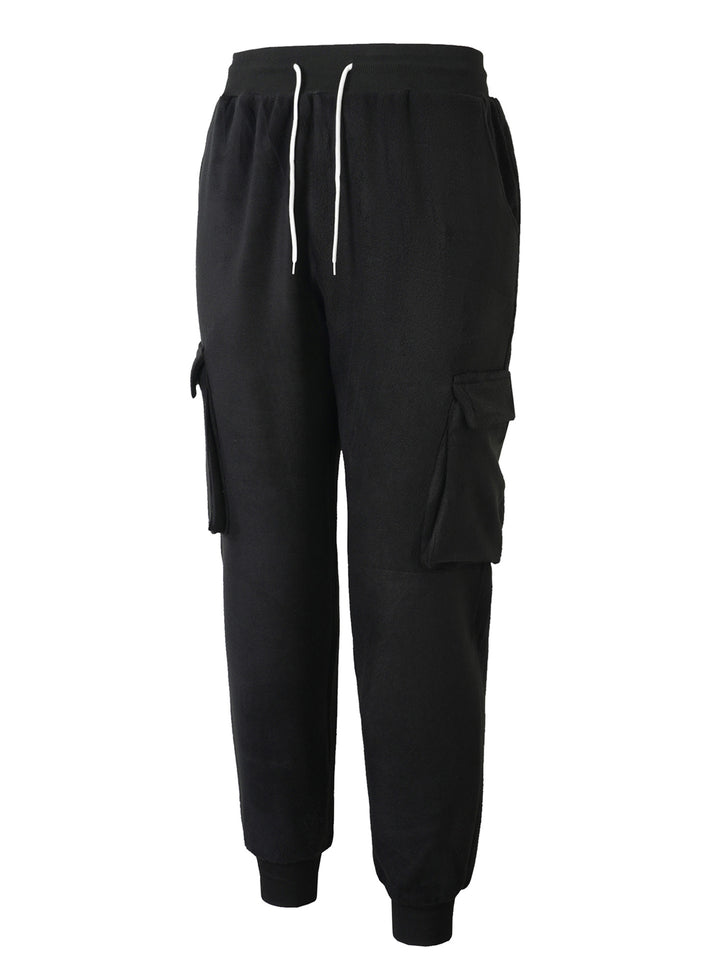 Men's Fleece Cargo Pants Lisslune