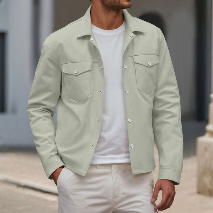 Men's fashionable shirt jacket with practical breast pockets and modern cut Lisslune