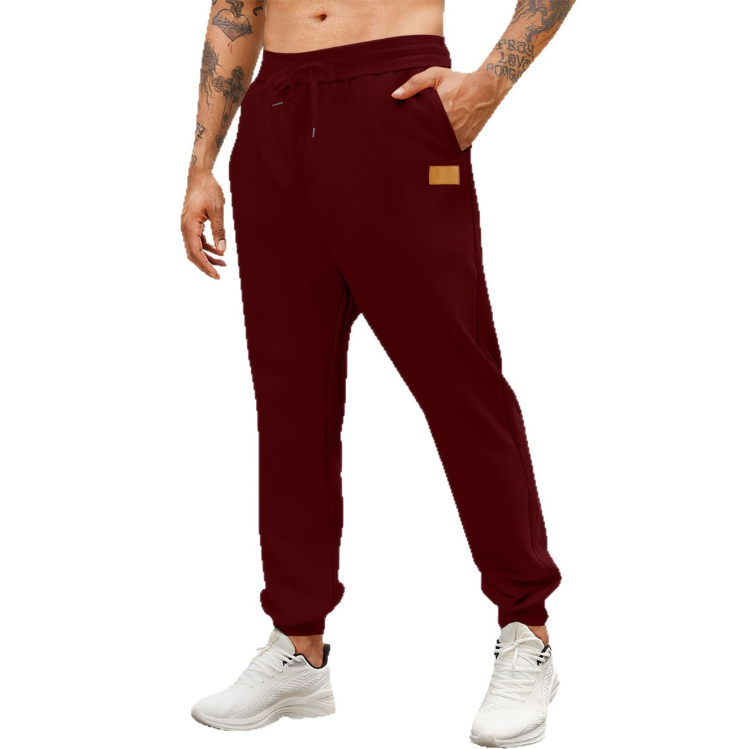Men's sporty jogging pants with side zippered pockets and adjustable waistband Lisslune