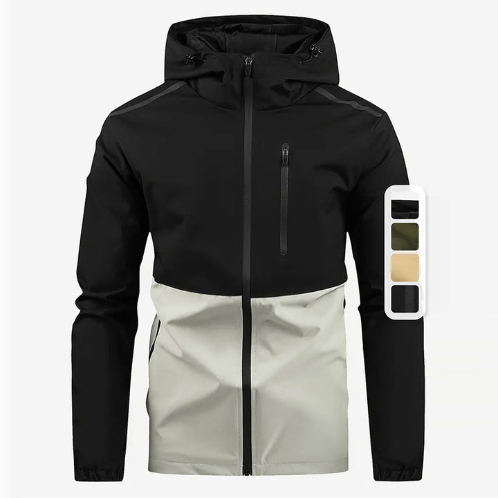Men's multifunctional transitional jacket with hidden hood Lisslune