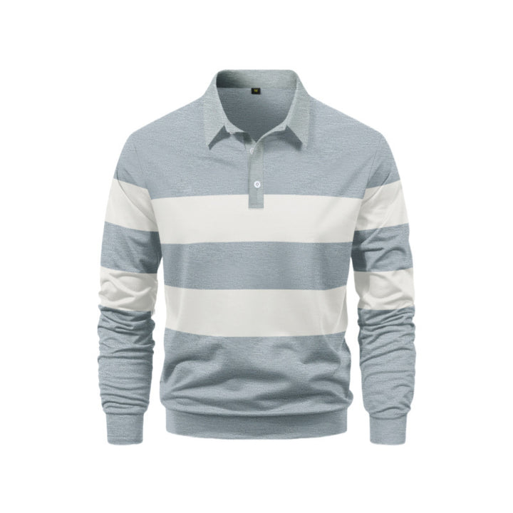 Men's Polo Shirt with sporty stripe design Lisslune