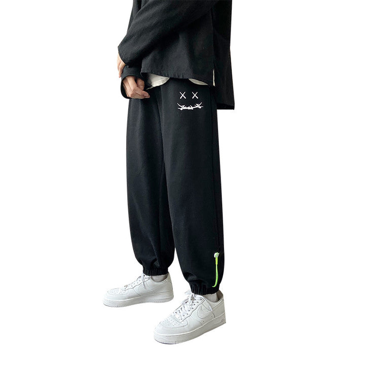 Men's casual pants with drawstring and fashionable design Lisslune