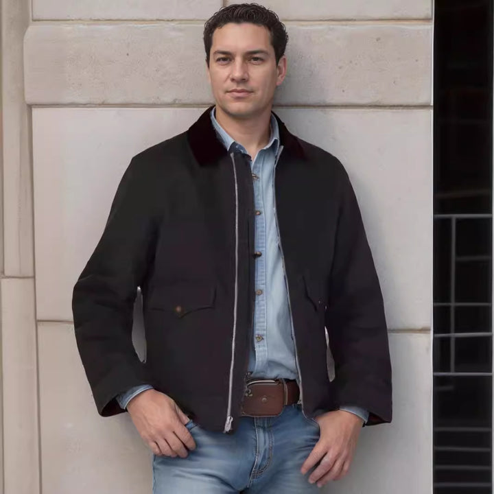 Men's Casual Utility Jacket with Practical Pockets and Robust Design Lisslune