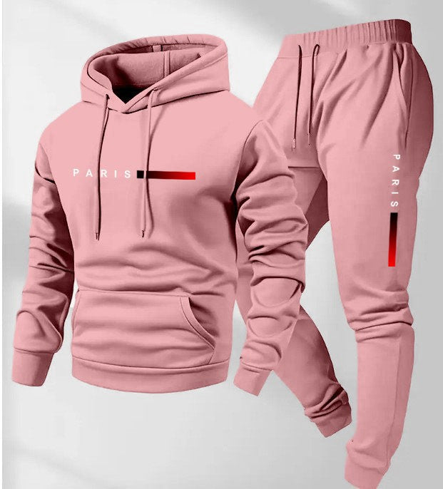 Women’s hoodie and jogging pants set with modern Paris design Lisslune