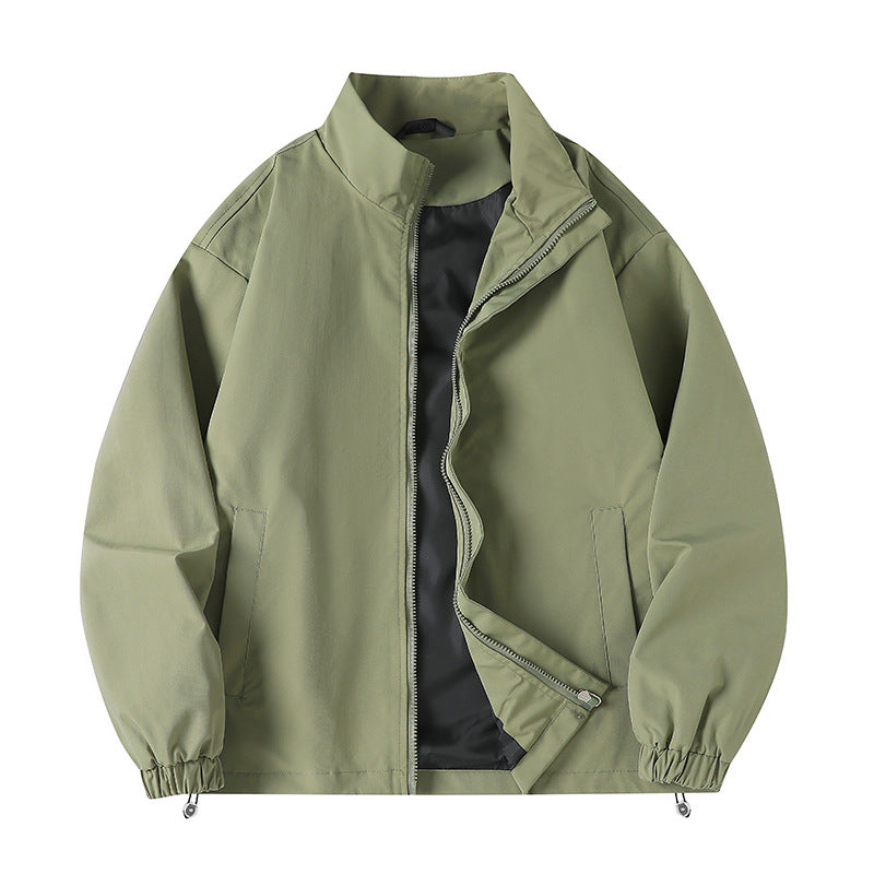 Men's casual windbreaker with a high collar and practical pockets Lisslune