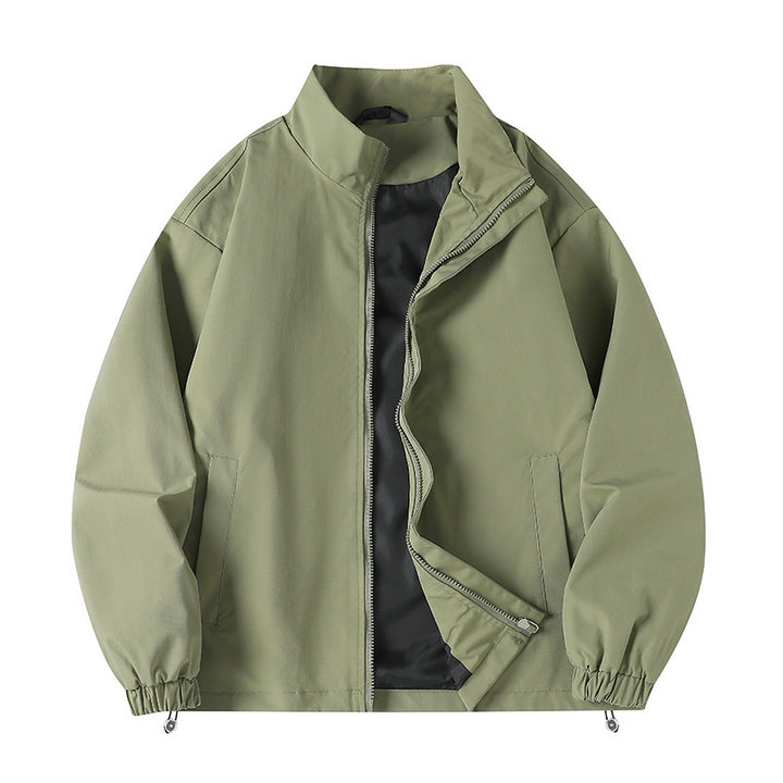 Men's casual windbreaker with a high collar and practical pockets Lisslune