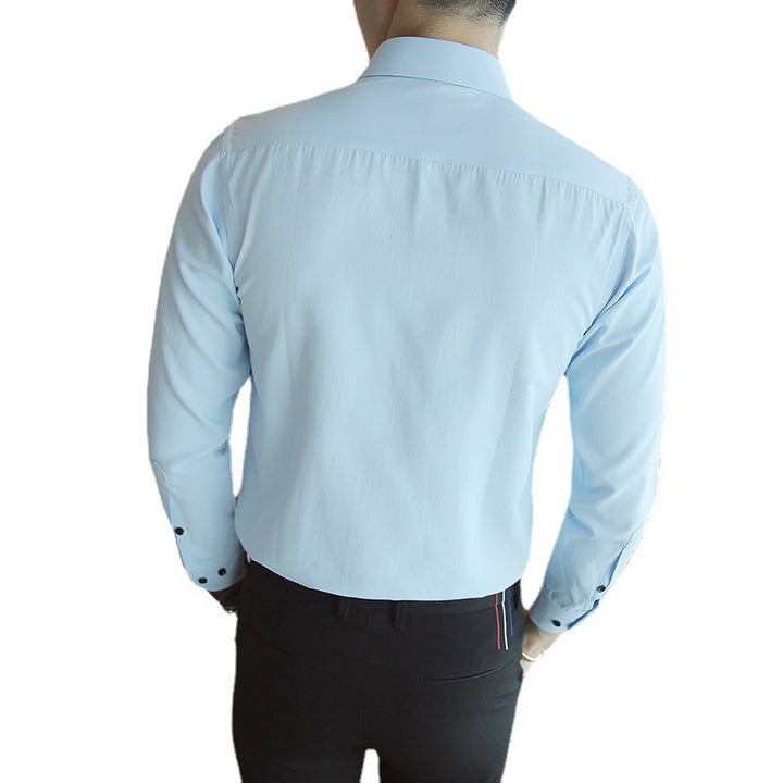 Men's classic long-sleeve cotton shirt Lisslune