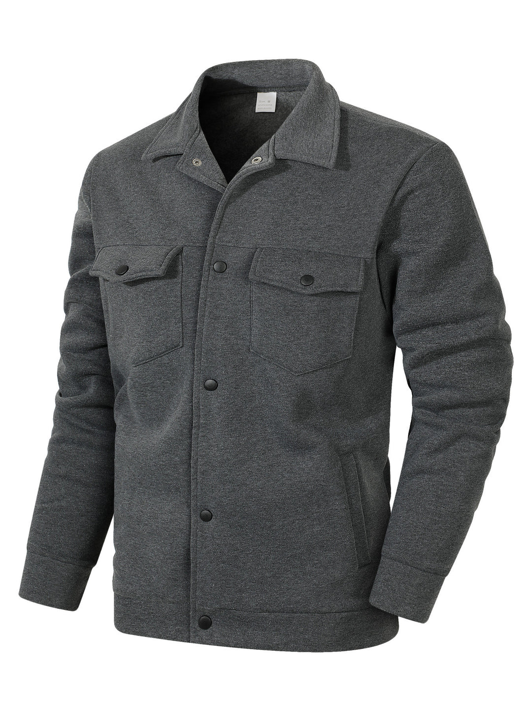 Men's fleece-lined utility jacket with practical pockets Lisslune