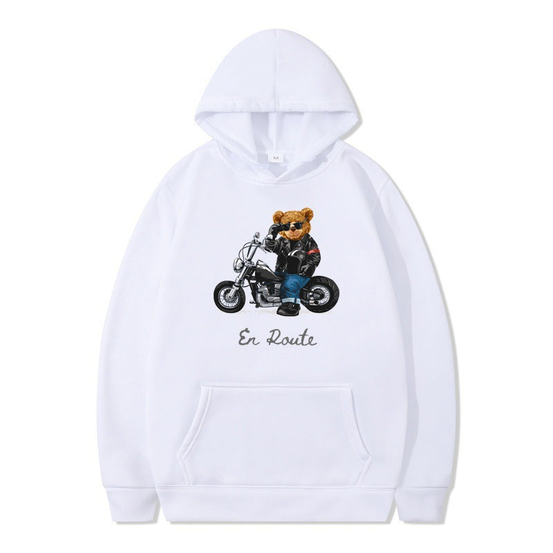 Women's hoodie with unique bear design and casual fit Lisslune