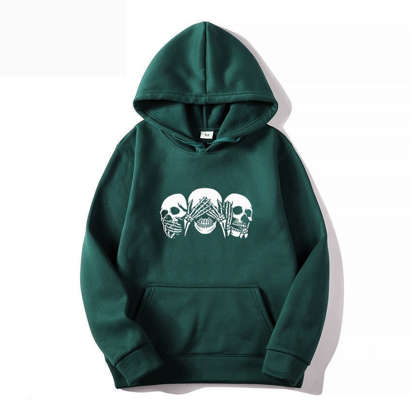 Women's hoodie with artistic skull design Lisslune