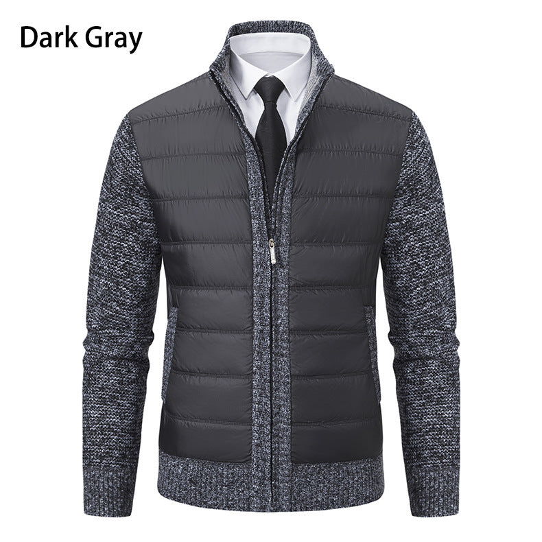 Men's sporty hybrid jacket with moisture-regulating material and modern knit design Lisslune